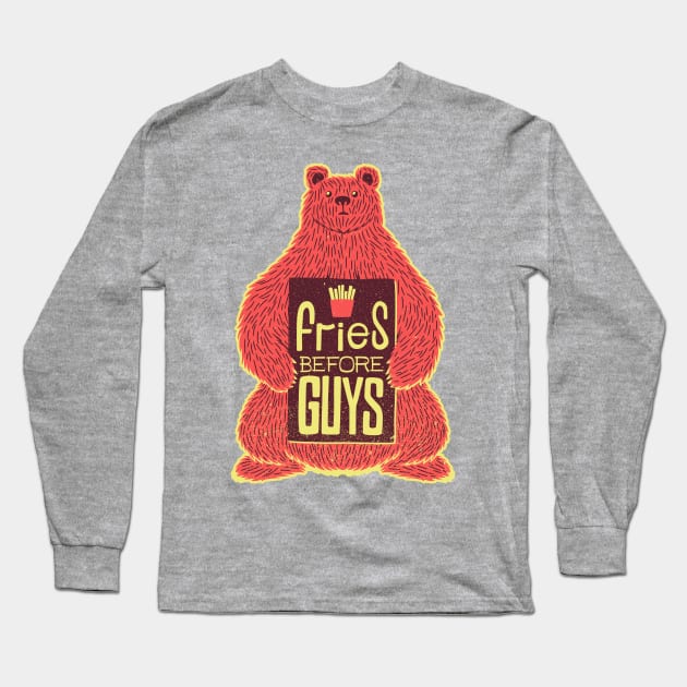 Fries Before Guys Long Sleeve T-Shirt by Tobe_Fonseca